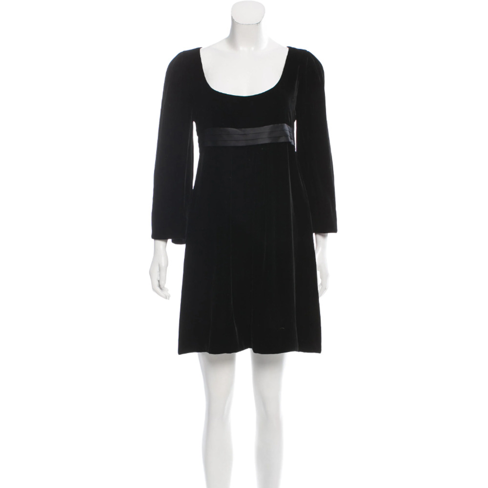 Diane Von Furstenberg Celida Velvet Dress Empire Waist
